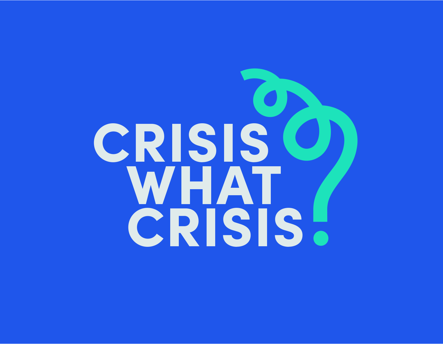 CWC grey on blue_no tag Crisis what crisis logo