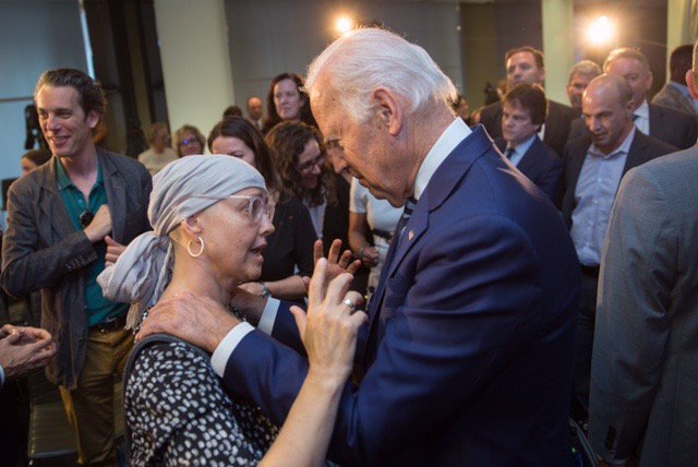 OBB founder Jessica Morris with Joe Biden