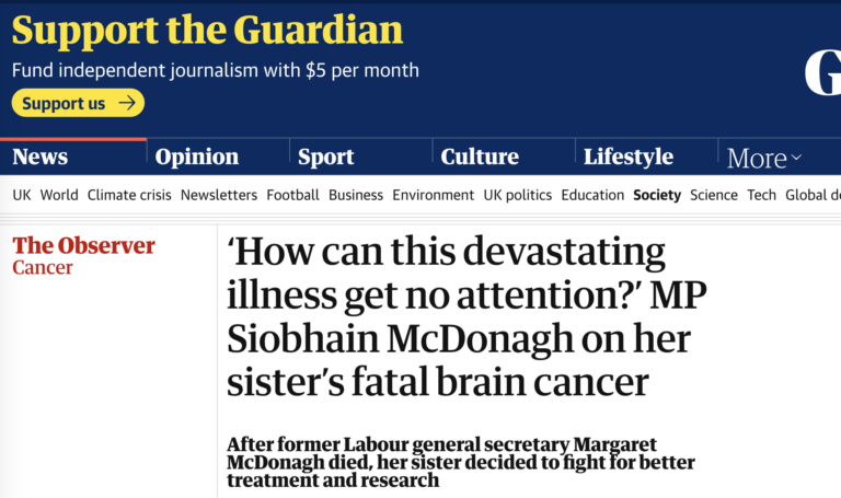 Guardian article about GBM