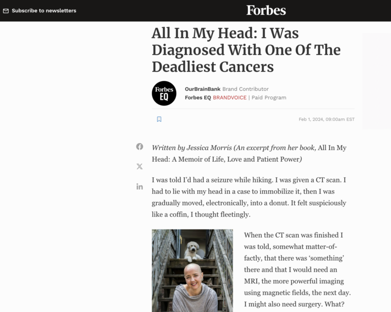 Forbes on OurBrainBank
