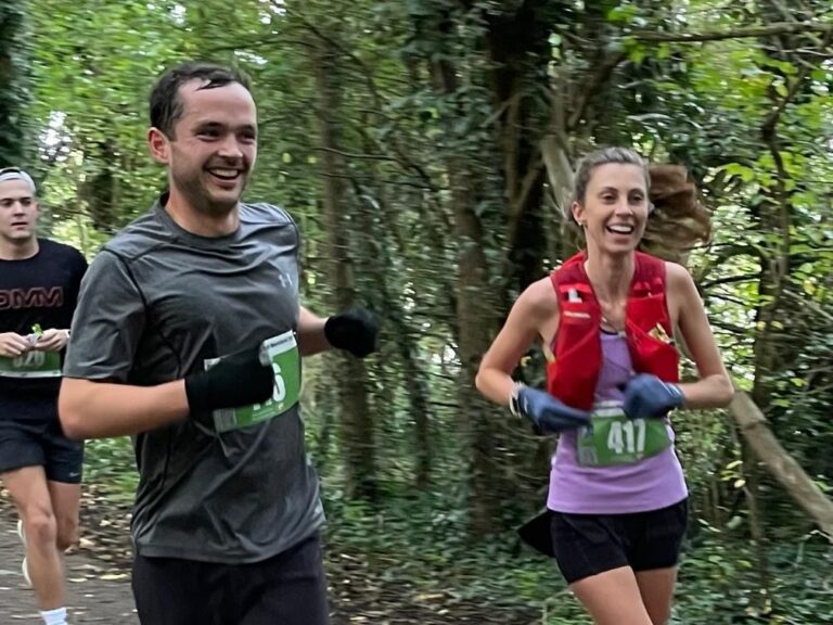 Milo running the Brighton Marathon to raise funds for OBB 2025