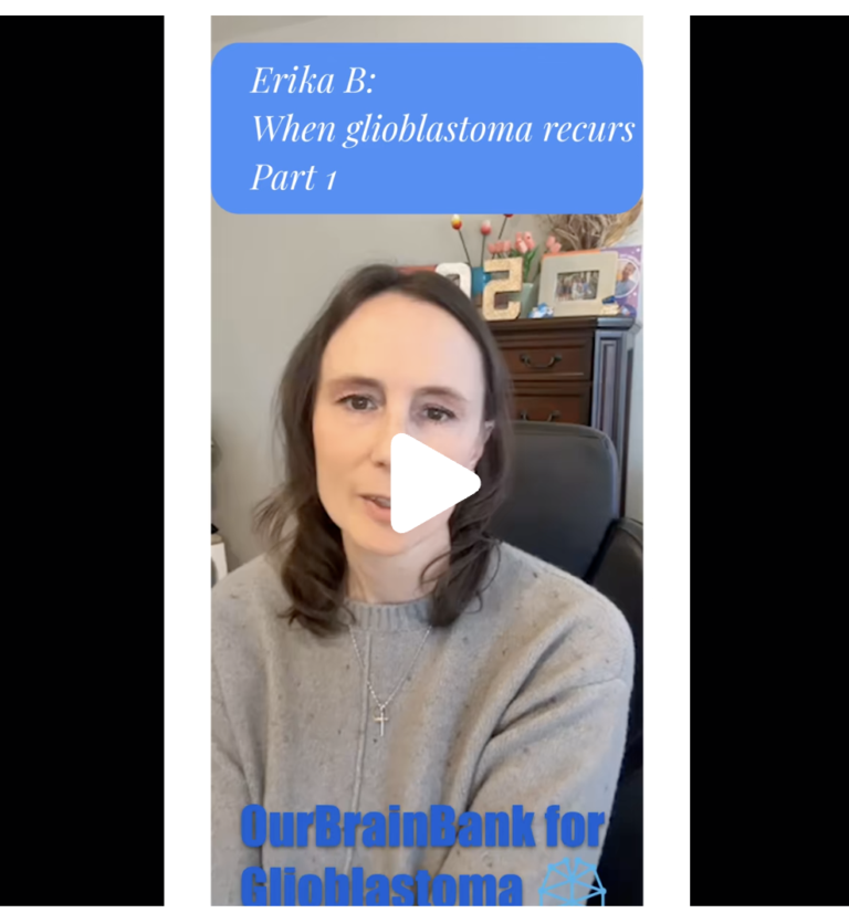 Erika was thriving as a GBM survivor until it came back. She's finding out that the options for recurrent GBM are few.