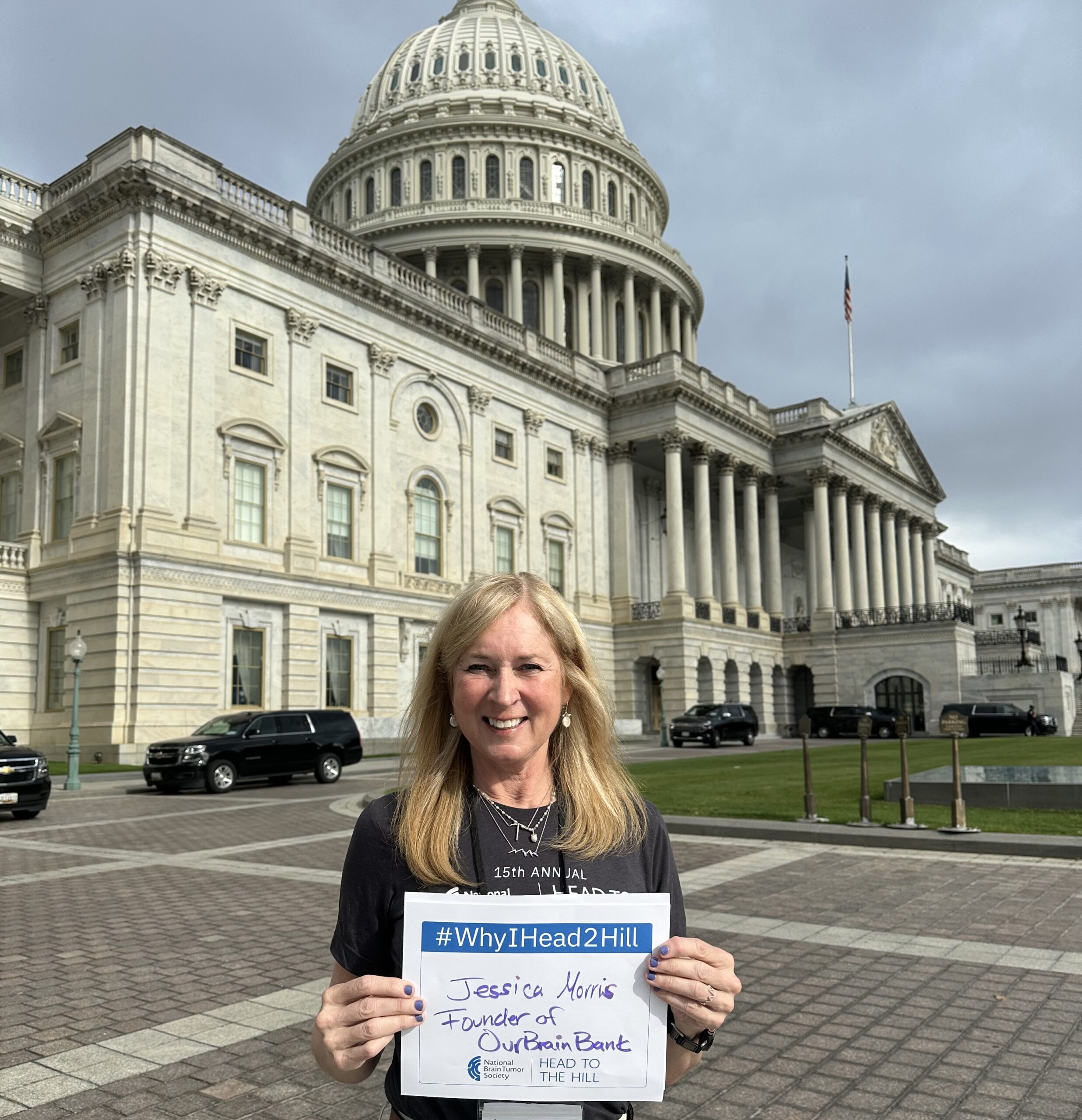 Ex Dir Kelli Duprey at Head to the Hill in WDC, 2025 OurBrainBank for glioblastoma