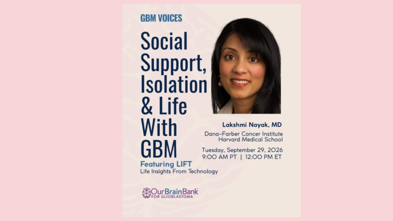 GBM Voices: Isolation and social support (video)